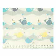 Covoras de joaca, Bocioland, Water City, Pliabil, Protectie impotriva loviturilor, Dimensiune mare, 180 x 150 cm, Cu Imprimeu pe ambele parti, Potrivit pentru utlizare atat in interior, cat si in exterior BYNBL127