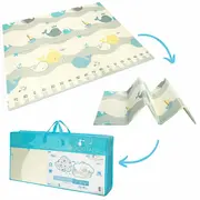 Covoras de joaca, Bocioland, Water City, Pliabil, Protectie impotriva loviturilor, Dimensiune mare, 180 x 150 cm, Cu Imprimeu pe ambele parti, Potrivit pentru utlizare atat in interior, cat si in exterior BYNBL127