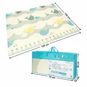 Covoras de joaca, Bocioland, Water City, Pliabil, Protectie impotriva loviturilor, Dimensiune mare, 180 x 150 cm, Cu Imprimeu pe ambele parti, Potrivit pentru utlizare atat in interior, cat si in exterior BYNBL127