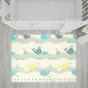 Covoras de joaca, Bocioland, Water City, Pliabil, Protectie impotriva loviturilor, Dimensiune mare, 180 x 150 cm, Cu Imprimeu pe ambele parti, Potrivit pentru utlizare atat in interior, cat si in exterior BYNBL127