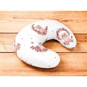 Perna pentru alaptat, MimiNu, Din bumbac certificat Oeko Tex Standard 100, Cu husa detasabila, Cu fermoar securizat, Circumferinta 155 cm, Design, Betty BYN6426972029377