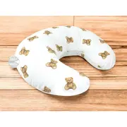 Perna pentru alaptat, Qmini, Din bumbac certificat Oeko Tex Standard 100, Cu husa detasabila, Cu fermoar securizat, Circumferinta 155 cm, Teddy Toys BYN6426972029520