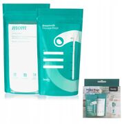 Pungi pentru stocare lapte, Lionelo, 30 buc, Fara BPA, 240 ml, Gradate, Rezistente la congelare si incalzire pana la 70 grade, Transparent/ Multicolor BYNLOC-MILKY_BAGS