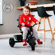 Tricicleta copii, Lionelo, Haari, Ultrapliabila, Multifunctionala, Suport picioare, Control al directiei, Scaun reversibil, Rotire 360 grade, Conform cu standardul european de securitate EN71, Verde BYNLO-HAARI_GREEN_EMERALD