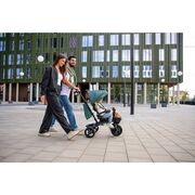 Tricicleta copii, Lionelo, Haari, Ultrapliabila, Multifunctionala, Suport picioare, Control al directiei, Scaun reversibil, Rotire 360 grade, Conform cu standardul european de securitate EN71, Verde BYNLO-HAARI_GREEN_EMERALD