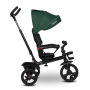 Tricicleta copii, Lionelo, Haari, Ultrapliabila, Multifunctionala, Suport picioare, Control al directiei, Scaun reversibil, Rotire 360 grade, Conform cu standardul european de securitate EN71, Verde BYNLO-HAARI_GREEN_EMERALD