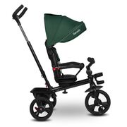Tricicleta copii, Lionelo, Haari, Ultrapliabila, Multifunctionala, Suport picioare, Control al directiei, Scaun reversibil, Rotire 360 grade, Conform cu standardul european de securitate EN71, Verde BYNLO-HAARI_GREEN_EMERALD