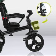Tricicleta copii, Lionelo, Haari, Ultrapliabila, Multifunctionala, Suport picioare, Control al directiei, Scaun reversibil, Rotire 360 grade, Conform cu standardul european de securitate EN71, Verde BYNLO-HAARI_GREEN_EMERALD