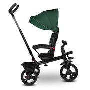 Tricicleta copii, Lionelo, Haari, Ultrapliabila, Multifunctionala, Suport picioare, Control al directiei, Scaun reversibil, Rotire 360 grade, Conform cu standardul european de securitate EN71, Verde BYNLO-HAARI_GREEN_EMERALD