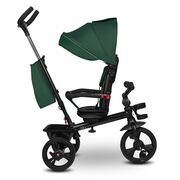 Tricicleta copii, Lionelo, Haari, Ultrapliabila, Multifunctionala, Suport picioare, Control al directiei, Scaun reversibil, Rotire 360 grade, Conform cu standardul european de securitate EN71, Verde BYNLO-HAARI_GREEN_EMERALD