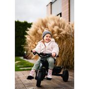 Tricicleta copii, Lionelo, Haari, Ultrapliabila, Multifunctionala, Suport picioare, Control al directiei, Scaun reversibil, Rotire 360 grade, Conform cu standardul european de securitate EN71, Verde BYNLO-HAARI_GREEN_EMERALD