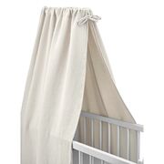 Baldachin, Qmini, Pentru patut, leagan, Din muselina dubla 145x200 cm, Material certificat Oeko Tex Standard 100, Cream BYN6426972029681