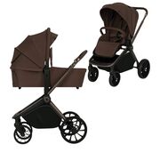 Carucior 2 in 1, Lionelo, Mika Plus, Cadru din aluminiu, Cu landou intarit si salteluta moale, Reversibil, Cu sistem de ventilatie 3D, Cu accesorii, Pana la 22 kg, Conform cu EN1888-1 EN1888-2, EN1466, Mocha Mousse BYNLO-MIKA_PLUS_2IN1_MOCHA_MOUSSE