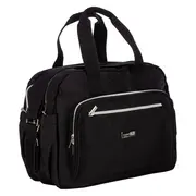 Geanta pentru scutece, FreeON, Style, Impermbeabila, Cu multiple buzunare, Dimensiune compacta, 39x32x18 cm, Black BYN86229