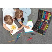 HAPPI HOBBI ART CASE SET DE DESEN DELUXE CU 100 DE ACCESORII CURCUBEU VIV1038-82057