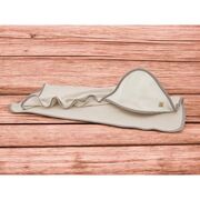 Prosop cu gluga, Qmini, Dimensiune 80x80cm, Din bambus si bumbac interlock, Din materiale certificate Oeko Tex Standard 100, Beige BYN6426972030113