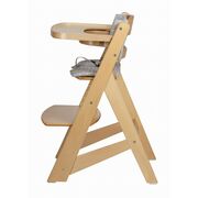 Scaun de masa, FreeON, Toby Plus, 6 luni - 15 Kg, Reglabil pe inaltime, Pernuta, Tavita detasabila, Suport de picioare reglabil, Natur BYN86472