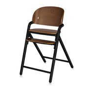 Scaun de masa multifunctional Celia, Lionelo, Din lemn de fag, 6 luni- adult, Reglabil pe inaltime, Husa impermeabila, Tavita silicon, Suport de picioare reglabil, Greutate maxima 90 Kg, Negru BYNLO-CELIA_BLACK_WOOD