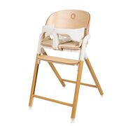 Scaun de masa multifunctional Celia, Lionelo, Din lemn de fag, 6 luni- adult, Reglabil pe inaltime, Spatar lat, Sezut ergonomic, Tavita silicon, Suport de picioare reglabil, Greutate maxima 90 Kg, Alb/Natural BYNLO-CELIA_WHITE_NATURAL_WOOD