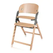 Scaun de masa multifunctional Megan, Lionelo, Din lemn de fag, 6 luni- adult, Reglabil pe inaltime, Husa impermeabila, Tavita silicon, Suport de picioare reglabil, Greutate maxima 110 Kg, Gri BYNLO-MEGAN_GREY_WOOD