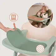 Scaun de masa multifunctional Megan, Lionelo, Din lemn de fag, 6 luni- adult, Reglabil pe inaltime, Husa impermeabila, Tavita silicon, Suport de picioare reglabil, Greutate maxima 110 Kg, Verde BYNLO-MEGAN_GREEN_WOOD