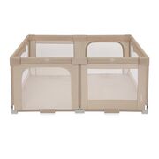 Tarc de joaca copii, Lionelo, Florence Easy Fold, 150 x 180 x 75 cm, Pliere, depliere automata, Include geanta de transport, Din plasa, Cu doua intrari laterale, 0-48 luni, Conform cu EN12227, Bej BYNLO-FLORENCE_EASY_FOLD_BEIGE_SAND