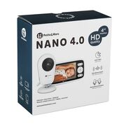 Video monitor, Petite&Mars, Nano 4.0, Ecran HD, Zoom digital 3×, Raza de actiune 300m, Suport pentru pana la 4 camere, Comunicare bidirectionala, 8 melodii, Alb BYN680055