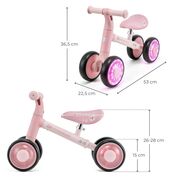 BICICLETA ECHILIBRU CUTIE FLASH, PINK VIVKRCUFL00PNK0000