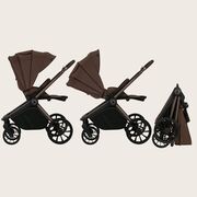 Carucior sport, Lionelo, Mika Plus, Cadru din aluminiu, Copertina XXL, Spatar reglabil in 3 pozitii, Cu accesorii, Pana la 22 kg, 6-48 luni; EN1888-1, EN1888-2 EN1466, Mocha Mousse BYNLO-MIKA_PLUS_MOCHA_MOUSSE