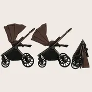 Carucior sport, Lionelo, Mika Plus, Cadru din aluminiu, Copertina XXL, Spatar reglabil in 3 pozitii, Cu accesorii, Pana la 22 kg, 6-48 luni; EN1888-1, EN1888-2 EN1466, Mocha Mousse BYNLO-MIKA_PLUS_MOCHA_MOUSSE