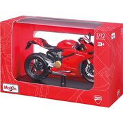 MAISTO MOTOCICLETA METALICA CU STAND DUCATI 1199 PANIGALE SCARA 1 LA 12 VIVMST32704