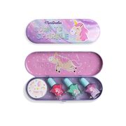 MARTINELIA LITTLE UNICORN SET 3 LACURI DE UNGHII SI STICKERS IN CUTIE METALICA VIVMar78000