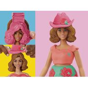 PLAY DOH BARBIE SET PLASTELINA CREATII VESTIMENTARE CU FLORI SI FRANJURI COWBOY VIVG1360