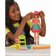 PLAY DOH BARBIE SET PLASTELINA CREATII VESTIMENTARE CU FLORI SI FRANJURI COWBOY VIVG1360
