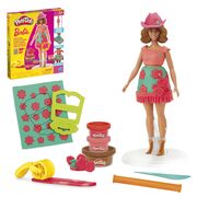 PLAY DOH BARBIE SET PLASTELINA CREATII VESTIMENTARE CU FLORI SI FRANJURI COWBOY VIVG1360