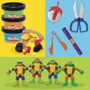 PLAY DOH POVESTIRI CU TESTOASE NINJA ADOLESCENTE MUTANTE SET PLASTELINA CREATII COWABUNGA VIVG0556