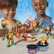 PLAY DOH POVESTIRI CU TESTOASE NINJA ADOLESCENTE MUTANTE SET PLASTELINA CREATII COWABUNGA VIVG0556