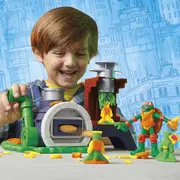 PLAY DOH POVESTIRI CU TESTOASE NINJA ADOLESCENTE MUTANTE SET PLASTELINA PIZZA TAIE SI ARUNCA VIVG1829