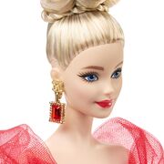 BARBIE SIGNATURE ANIVERSARE 80 DE ANI PAPUSA BARBIE BLONDA CU ROCHIE DE BAL ROSIE VIVMTJBJ17