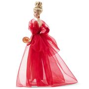 BARBIE SIGNATURE ANIVERSARE 80 DE ANI PAPUSA BARBIE BLONDA CU ROCHIE DE BAL ROSIE VIVMTJBJ17