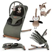 Balansoar Pentru Bebelusi Kidwell Rubi Verde Negru ,   Confort, Siguranta Si Relaxare Din Primele Zile Pjbleburub01a3