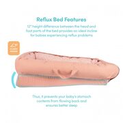 Co-sleeper anti-reflux Salmon Pink SeviBebe BBKSEV_273-16