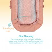 Co-sleeper anti-reflux Salmon Pink SeviBebe BBKSEV_273-16