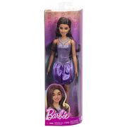 PAPUSA BARBIE FASHIONISTA BRUNETA CU ROCHIE MOV SI COLIER VIVMTFBR37_HYT92
