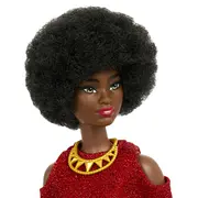 PAPUSA BARBIE FASHIONISTA MULATRA CU PAR AFRO VIVMTFBR37_HRH18