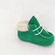 Botosei guler blana (Marime: 18, Culoare velur: Rosu Lollipop) BFOX10312/LB_Rosu_18