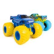 MONSTER JAM SET 2 MASINUTE METALICE BLUE THUNDER SI BAD NEWS TRAVELS FAST SCARA 1 LA 64 VIV6064128_20150286