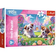 PUZZLE TREFL 30 FAMILIA TREFLIK O LUME PLINA DE ZAMBETE VIV18319