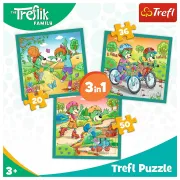 PUZZLE TREFL 3IN1 INTALNIREA FAMILIEI TREFELIK VIV34872