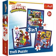 PUZZLE TREFL 3IN1 MARVEL SPIDEY SI PRIETENII LUI EXTRAORDINARI VIV34892